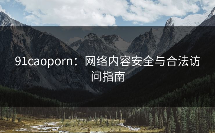 91caoporn：网络内容安全与合法访问指南